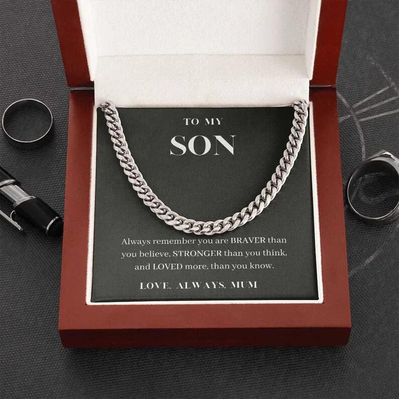 To My Son Necklace